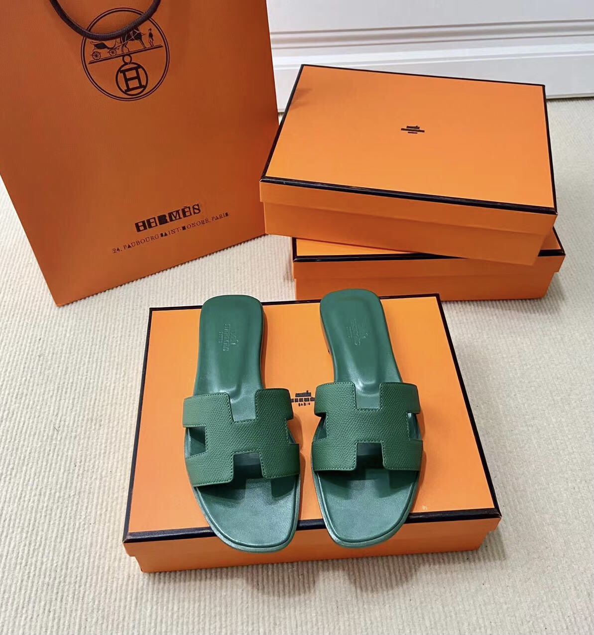 에르메스 올수공 오란 슬리퍼 샌들 앱송 73